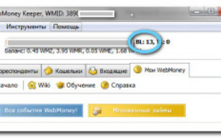 Что такое BL в Вебмани?